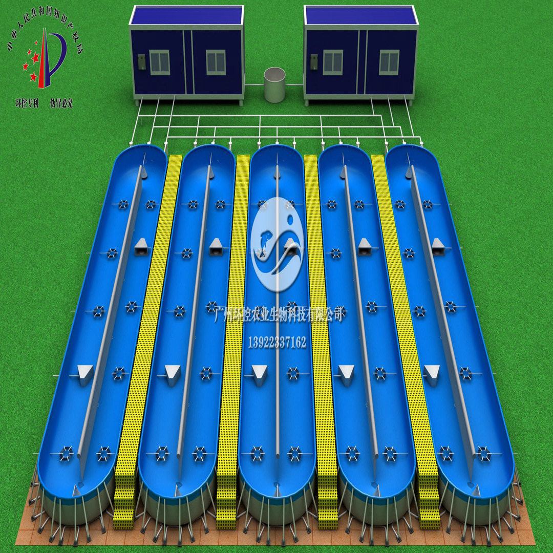 受控钢架跑道式养殖池循环水养殖模块｜工厂化
